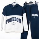 24087 Ensemble jogging bleu blanc FREEDOM 