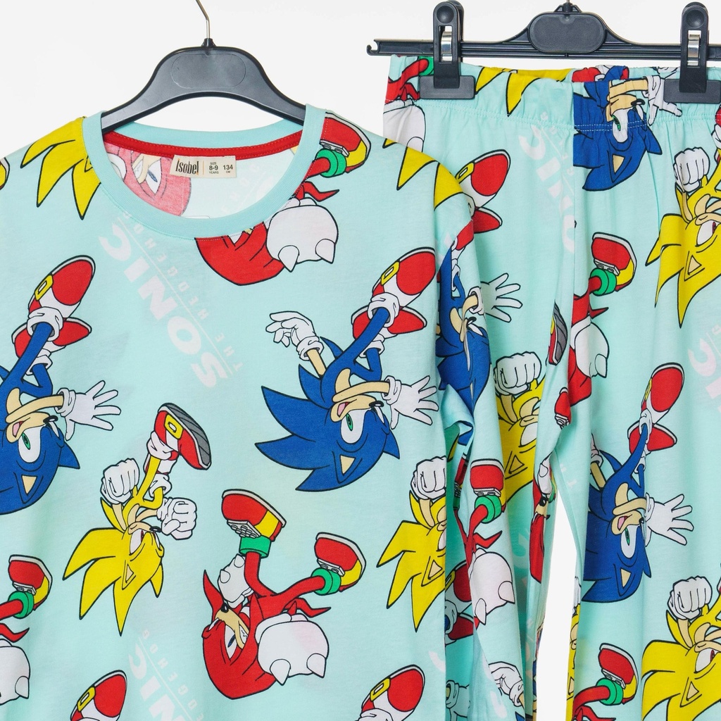 36213 Pyjama garçon vert Sonic 