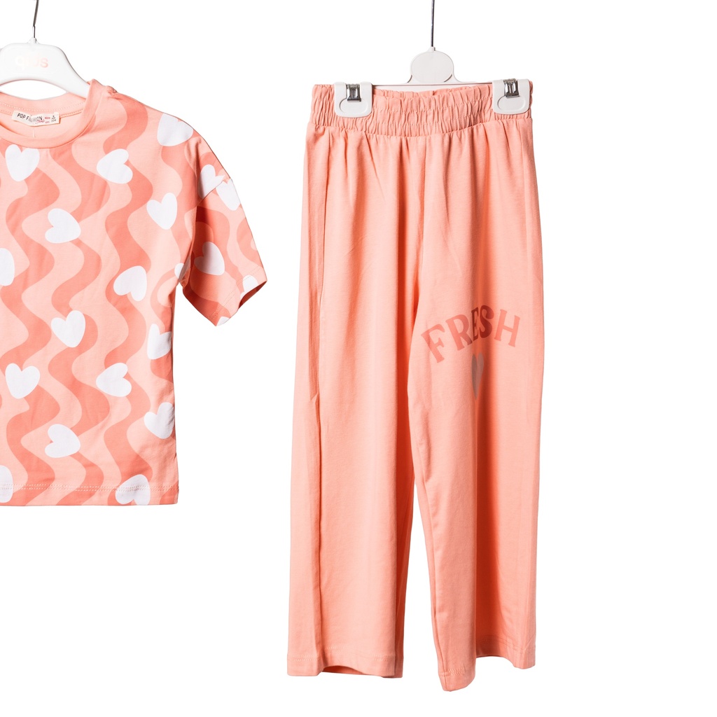 7455 Ensemble pantalon rose