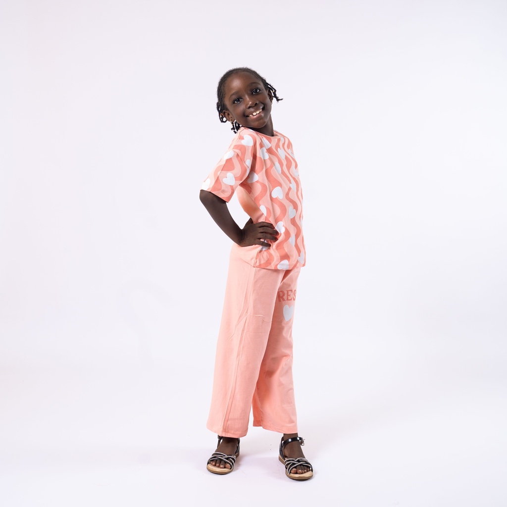 7455 Ensemble pantalon rose