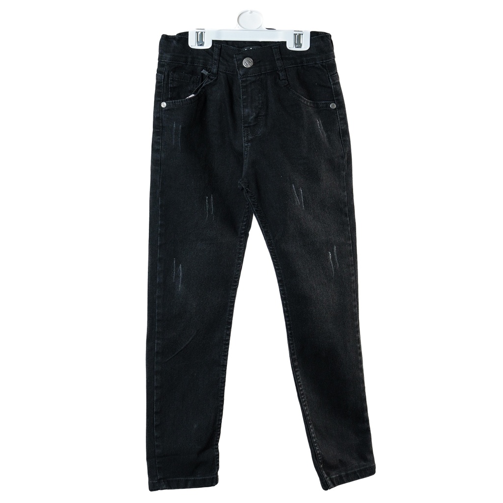 6027 Pantalon jean noir slim 