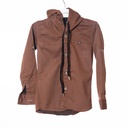 0303 Chemise capuche marron 