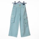 3020 Pantalon cargo vert