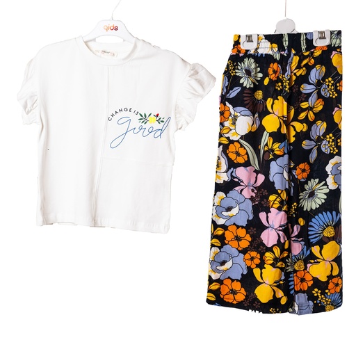 7116 Ensemble pantalon fleur