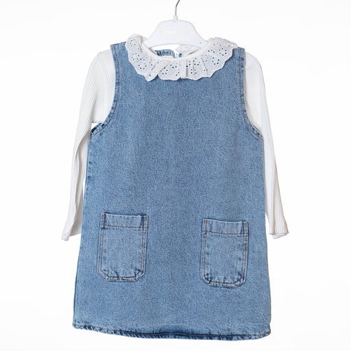 1007 Robe jean 2 pièces 