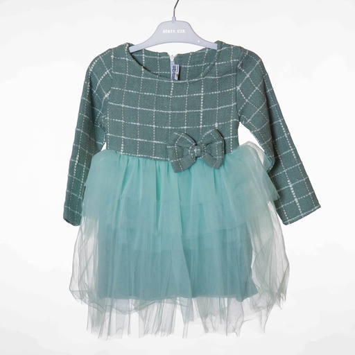 7050 Robe Tweed vert 