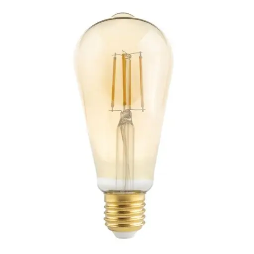 Ampoule Led filament ST64 E27 4W Lumière Jaune 